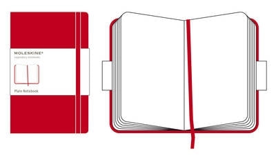 Diary Moleskine Classic Large Red Plain