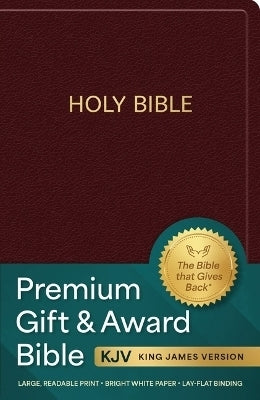 Kjv Holy Bible Premium Gift and Award Bible Burgundy Imitation Leather