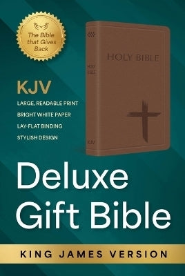 Kjv Deluxe Gift Bible Brown Luxury Faux Leather