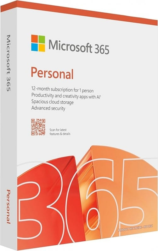 Microsoft M365 Personal English Africa Only Medialess Os Windows 10 or Windows 11