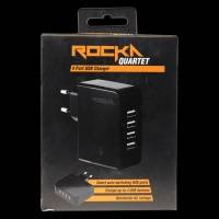 ROCKA QUARTER 4PORT USB CHARGER BLACK