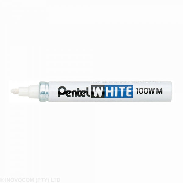 Marker Pentel Bullet Point 3.9Mm Medium White