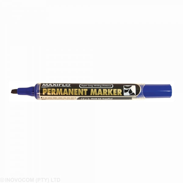 Marker Permanent Pentel Maxiflo Chisel Point Blue