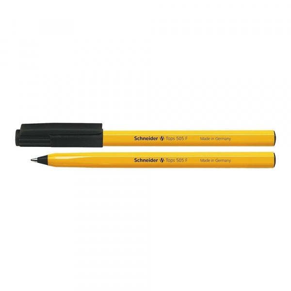 Pen Ballpoint Schneider Tops 505 Orange Fine Black