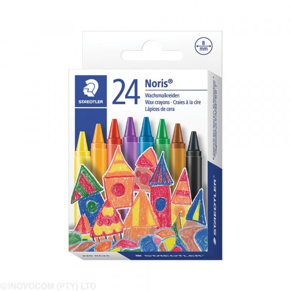 Crayons Wax Staedtler 24Pc Asst Colours