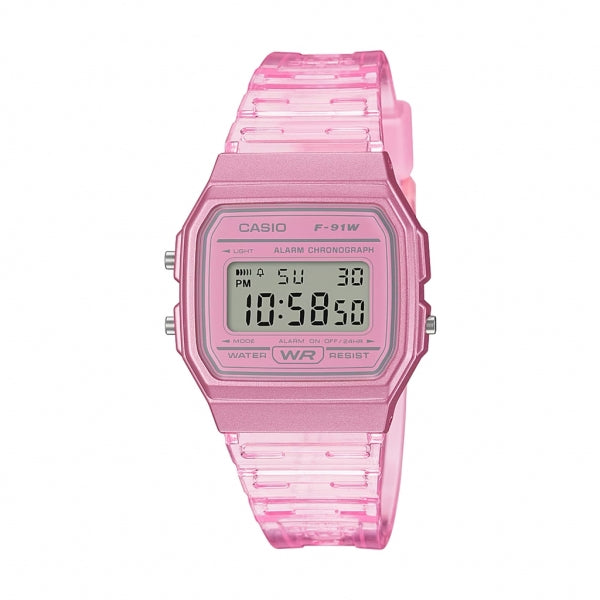 Watch Casio F91-Ws-4Df Retro Transparent Pink