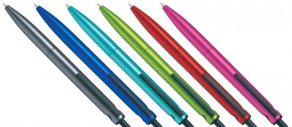 Pen Acroball White Barrel M Black