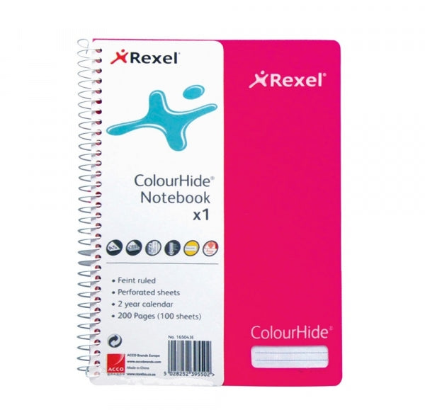 Notebook A5 Perf Feint Ruled Pink