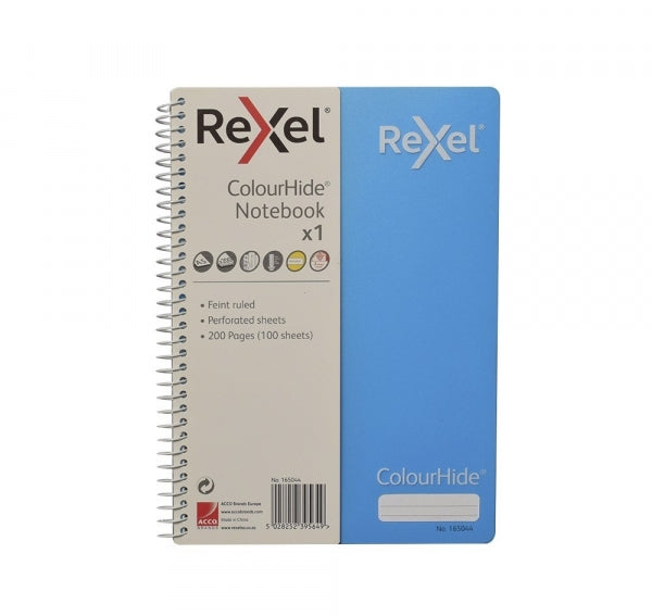 Notebook A5 Perf Feint Ruled Blue