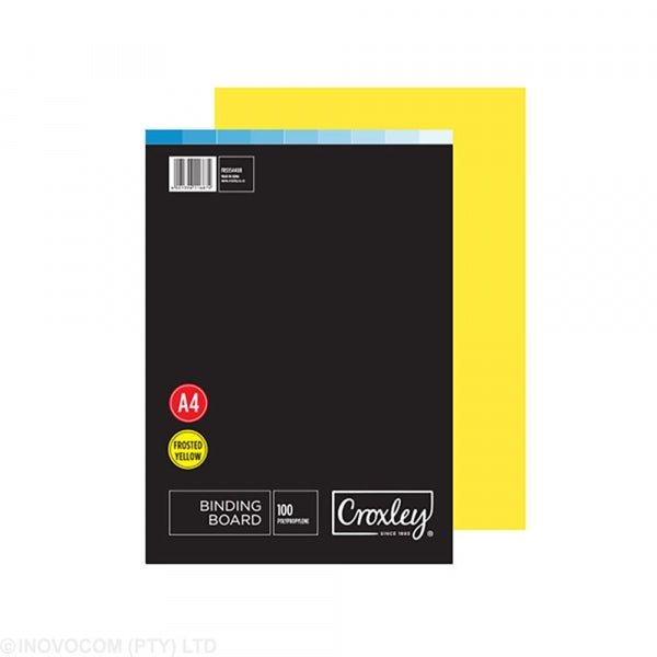 Binding Cover Croxley A4 180Mic Yellow