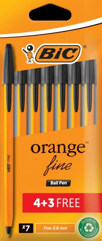 Pen Ballpoint Bic Orange Fine 4+3 Black
