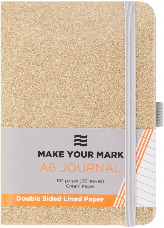 Journal A6 Glitter Gold