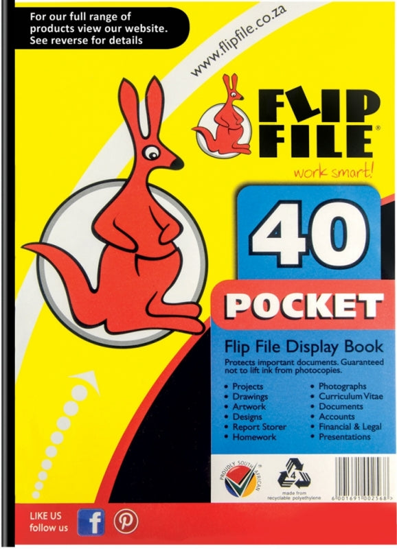 Flip File A4 40 Pocket