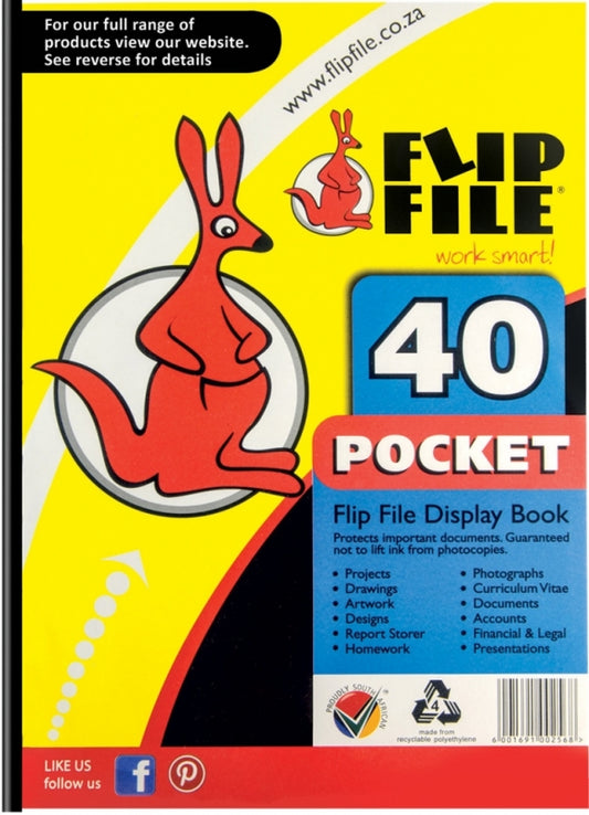 Flip File A4 40 Pocket