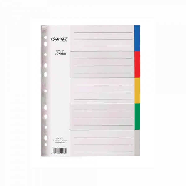 Divider A4 5 Division Pp Asst