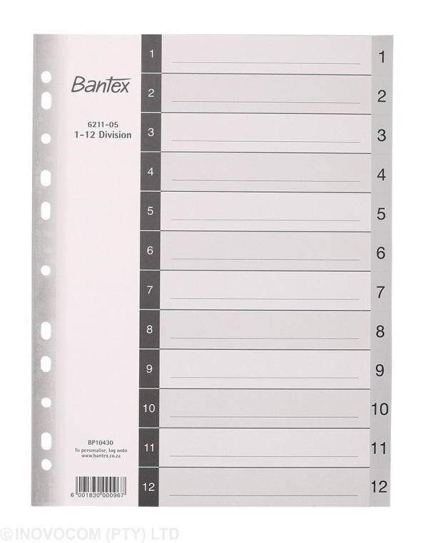 Divider A4 112 Division Grey
