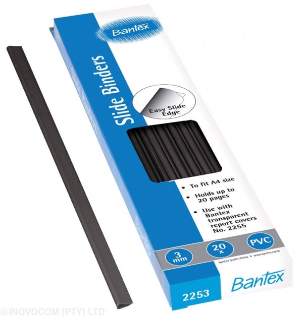 Slide Grips A4 3Mm Black (20 Sheets)