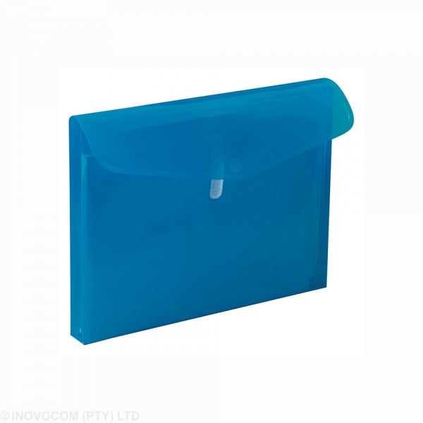 Envelope Bantex A4 Business + Gusset 5Pc Cobalt Blue