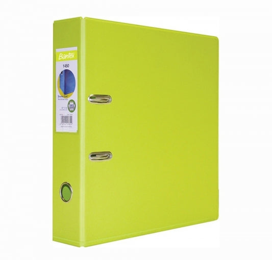 File Lever Arch Pvc A4 70Mm Lime Green