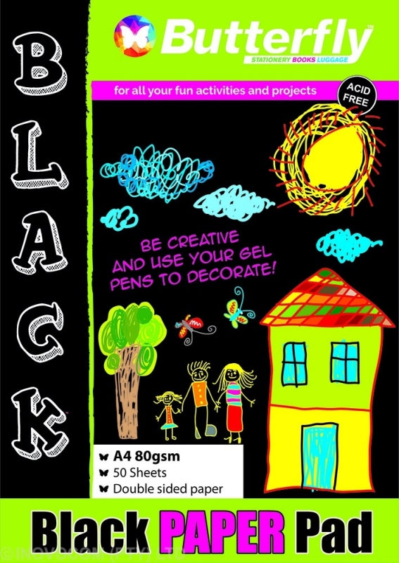 Black Paper Pad 50 Page