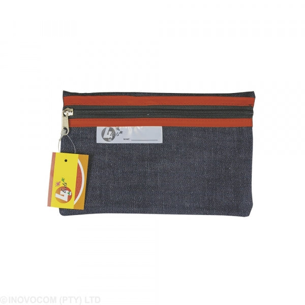 Pencil Bag 22Cm Denim Red