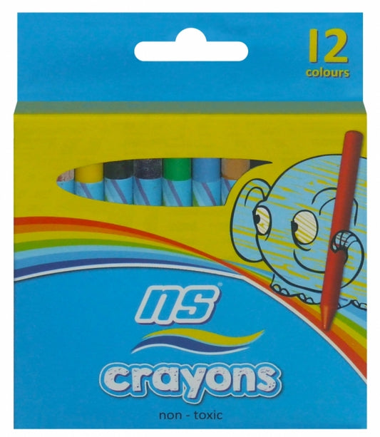 Wax Crayons Ns 12 Colour