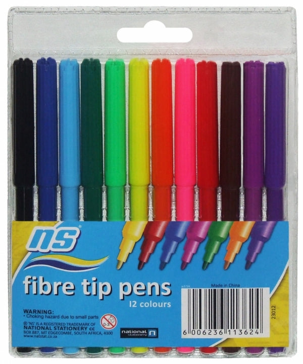 Fibre Tip Pens Ns 12 Colour Hang Wallet