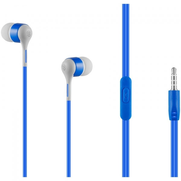 Earphones Pro Bass Swagger Series Boxed Auxiliary With Mic Blue