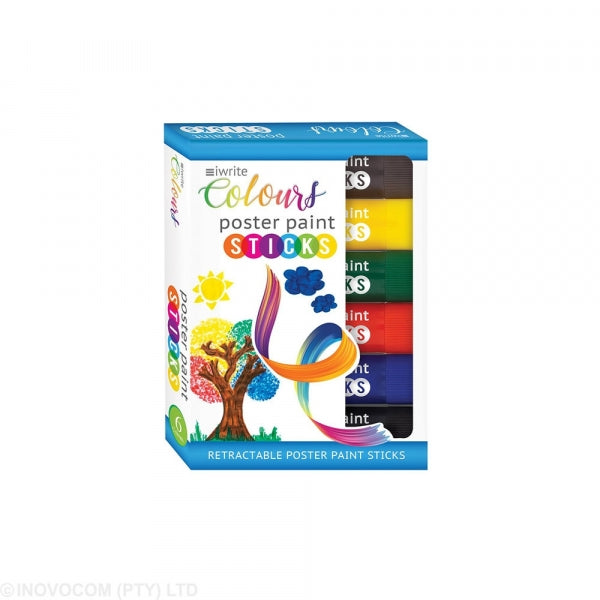 Poster Paint Iwrite 6Pc Asst Colours