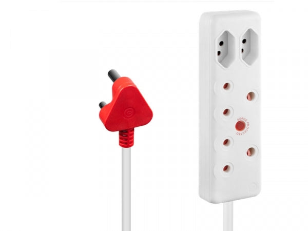 Extension Lead Switched 4 Way Medium Surge 3M