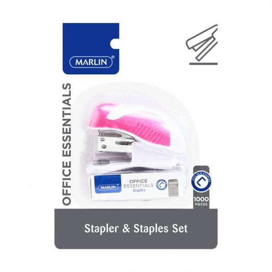 Stapler Marlin and Staples No.10 With Build in Staple Remover