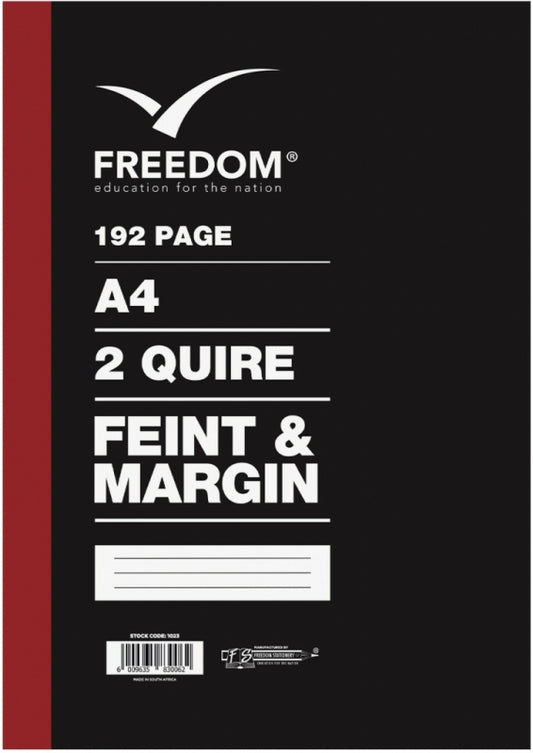 Book Counter Freedom A4 2 Quire 192 Pg F/M