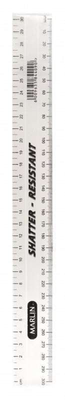 Ruler Edo 30Cm Clear Pack of 10