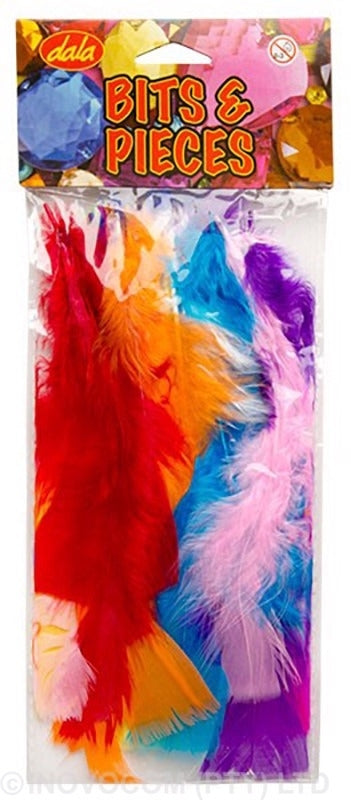 Feathers Dala Mixed 6Cm 50 Per Bag