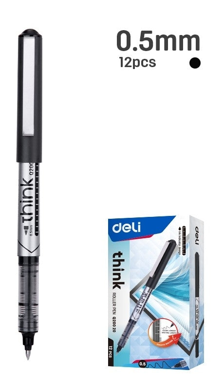 Pen Rollerball 0.5Mm Black Ink Convenient Ink Indicator Design on Barrel