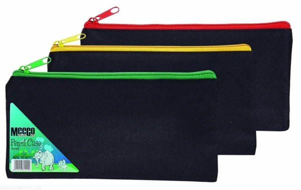 Pencil Bag Nylon Small Black With Colour