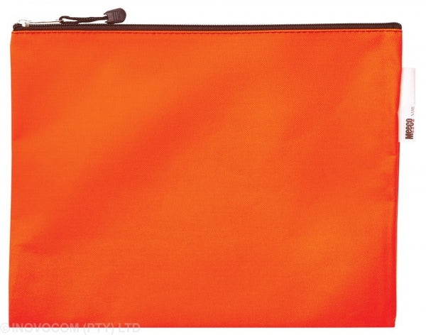 Book Bag Meeco A4 Nylon With Zip Orange
