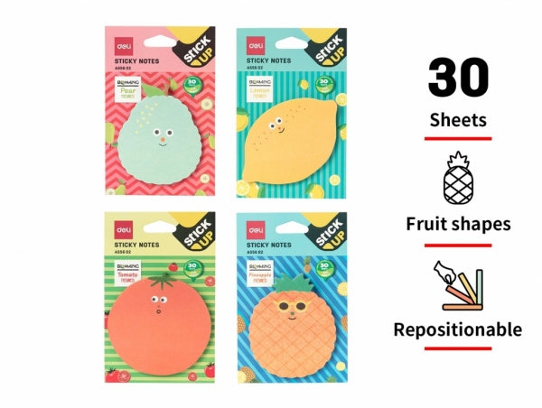 Sticky Notes Fruit 76X76 30 Sheets Fruit