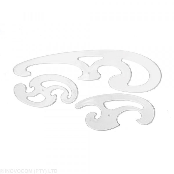 French Curve Bantex 3Pc