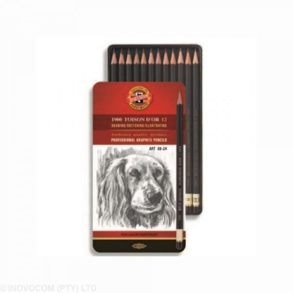 Pencil Koh I Noor Graphite 12Pc