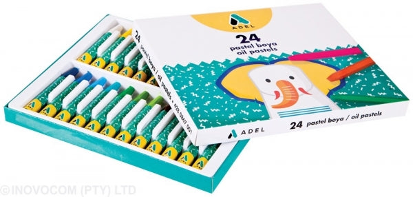 Oil Pastels Adel Hexagonal 24Pc Asst