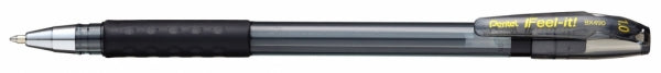 Pen Ballpoint Pentel Feel It Grip Medium 1.0Mm Black