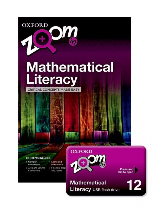 Zoom in Mathematical Literacy Gr 12 (Usb and Practice Book)