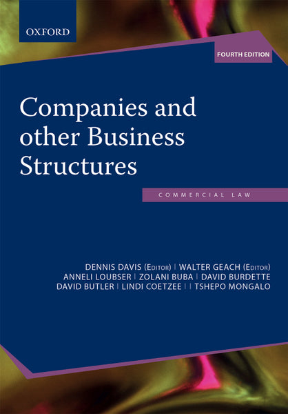 Companies and Other Business Structures in SA 4E