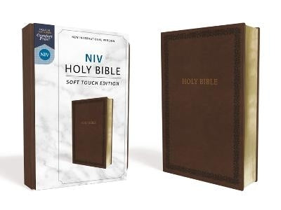 Niv Holy Bible Soft Touch Edition Leathersoft Brown Comfort Print