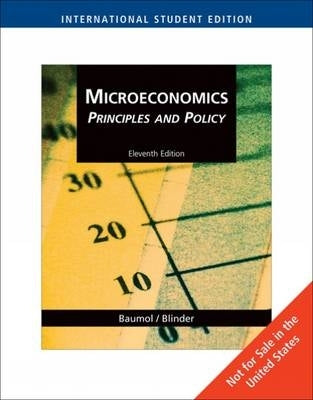 Microeconomics Principles Principles and Policy (I/E)