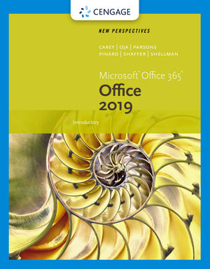 New Perspectives Microsoftoffice 365 and Office 2019 Introductory