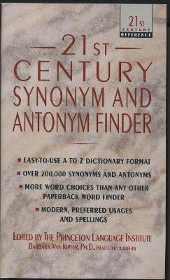 Twenty First Century Synonym and Antonym Finder