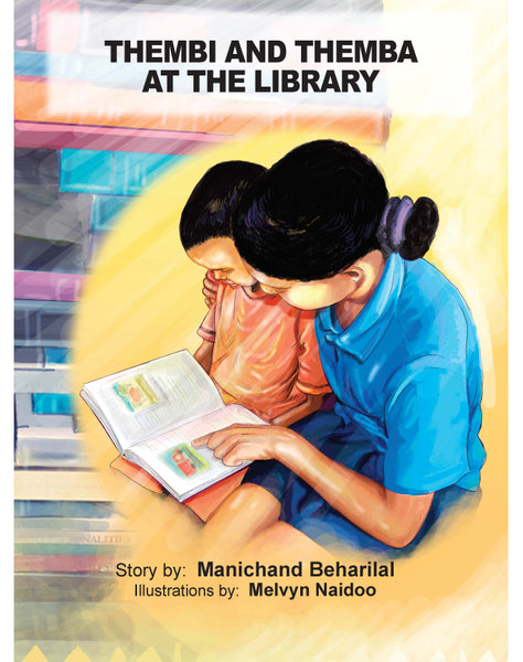 Thembi and Themba at the Library