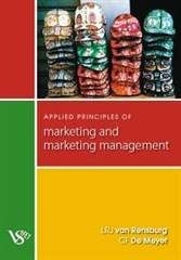 Applied Principles of Marketing and Marketing Management